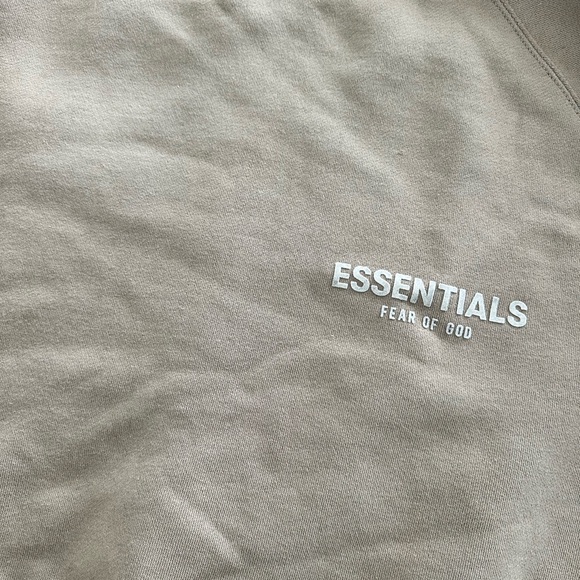 Essentials Crewneck Sweater in Tan - Picture 3 of 5